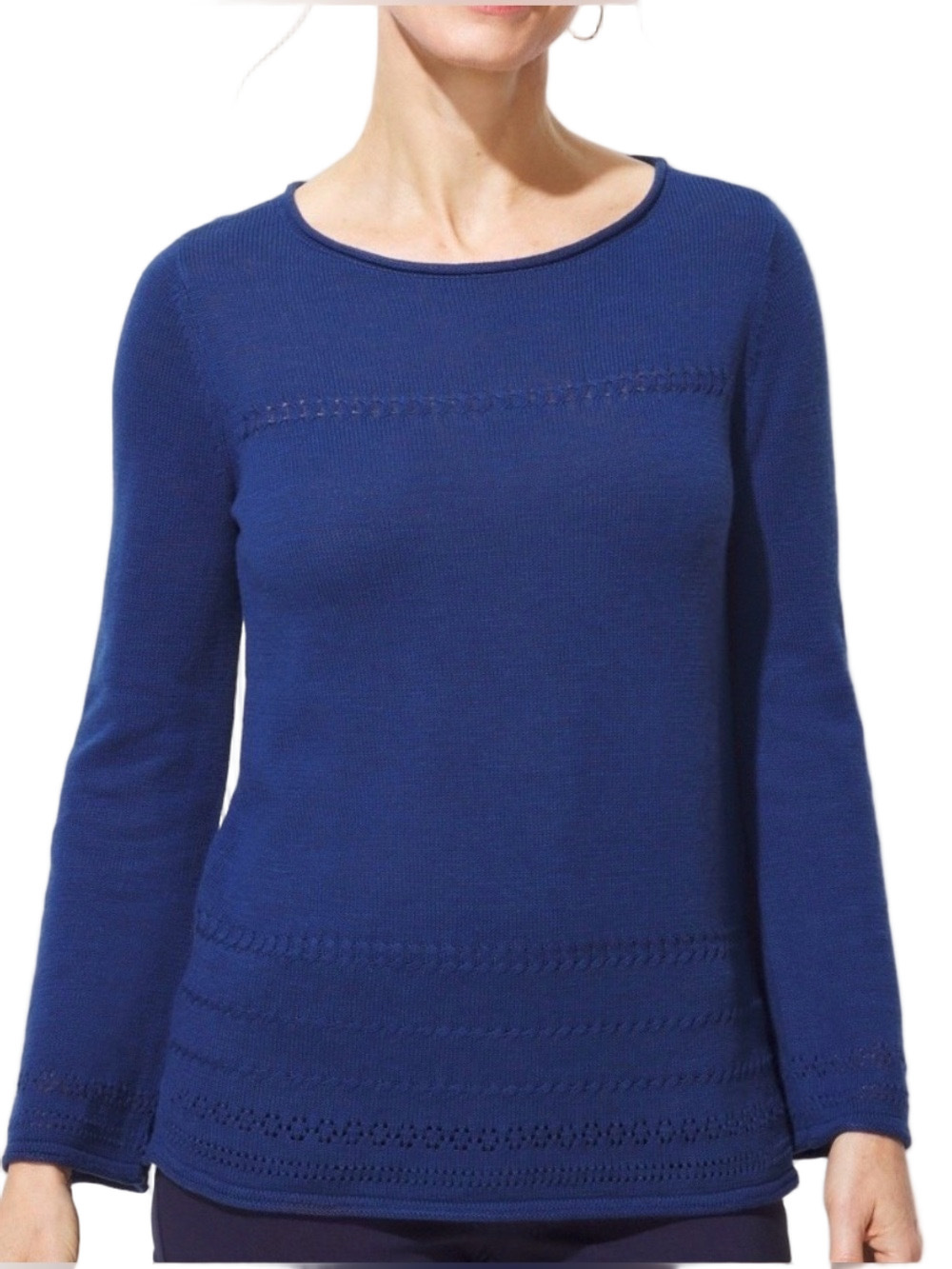 89. NWT WOMENS CHICO’S 4/XXL DETAIL SWEATER
